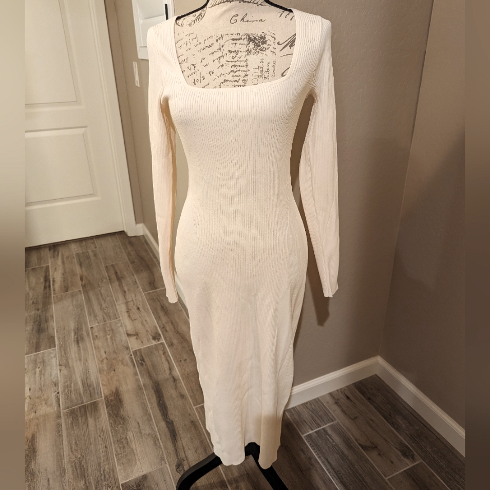Rag And Bone Ivory Sweater Dress Medium Nwt